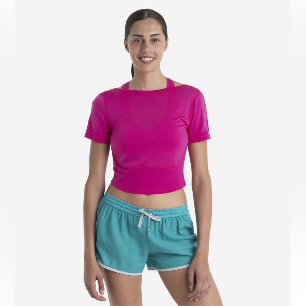 Icebreaker Zoneknit Short Sleeve Scoop-Back Tee Size S NWT